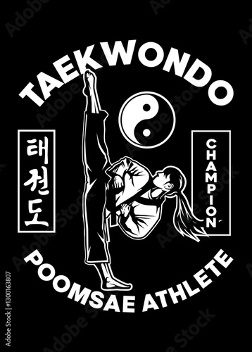Taekwondo Poomsae poster female version