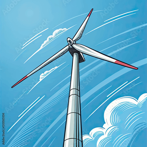 wind turbine illustration