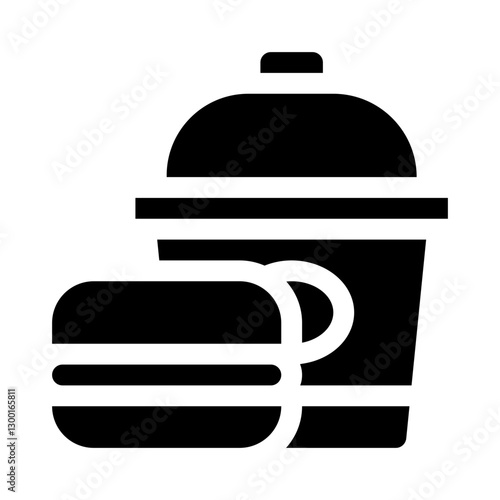Fast Food Combo glyph icon