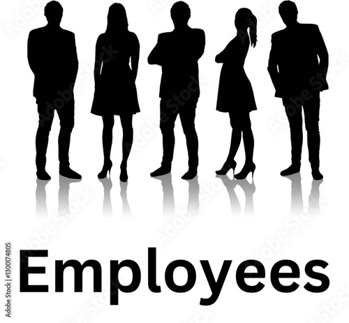employees silhouette 