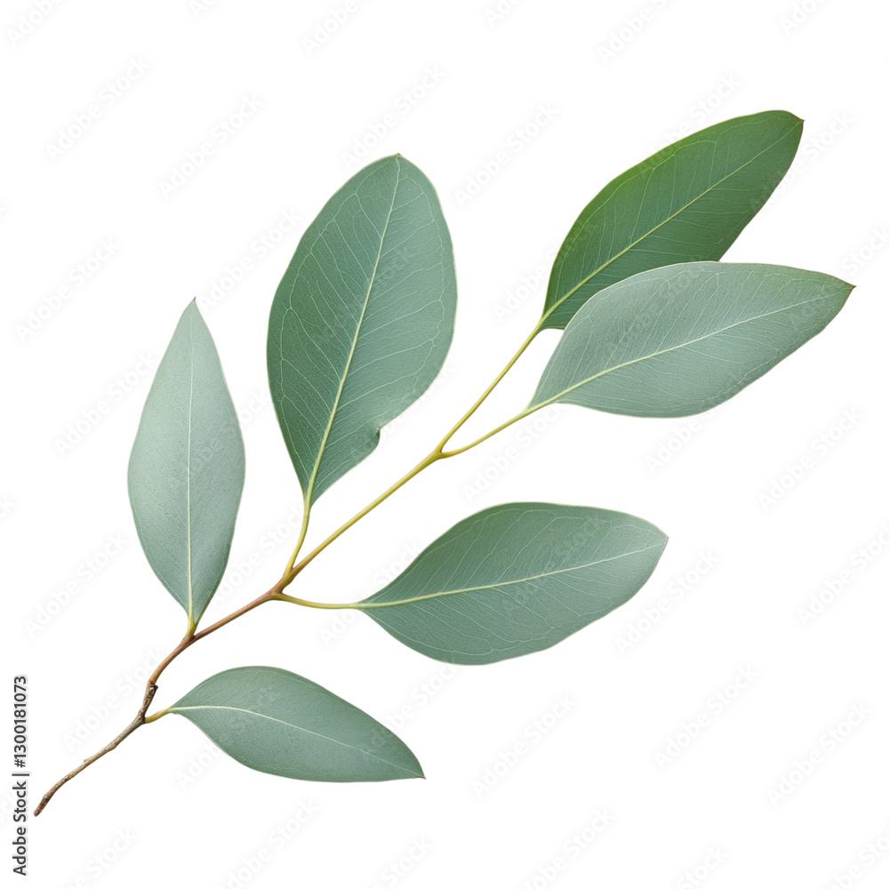 Fresh green leaves with natural texture and vibrant color, isolated on white background Fresh green leaves with natural texture and vibrant color, isolated on white background
