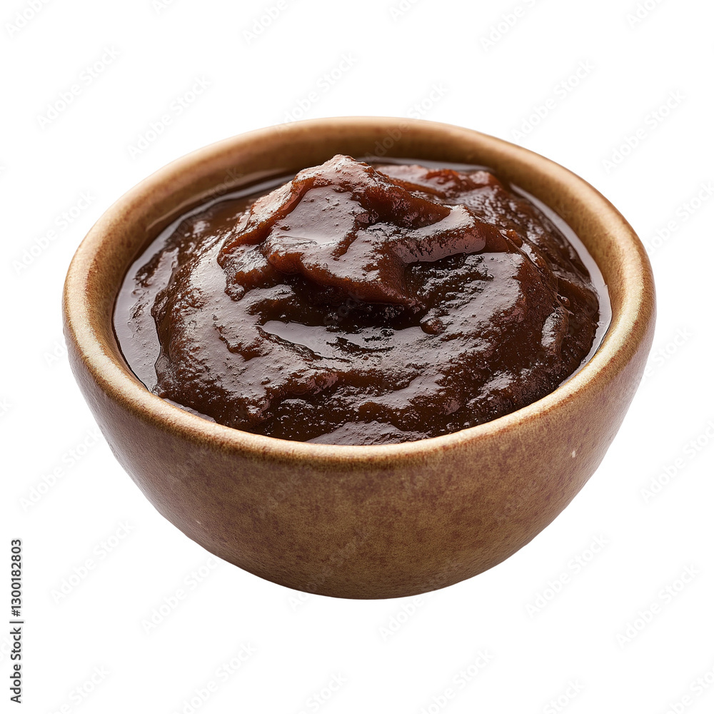 Delicious tamarind paste isolated on white background