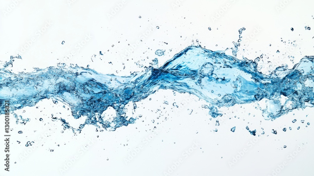 With dynamic movement and fluid textures, a dramatic blue water splash creates an abstract and imaginative background or design element With dynamic movement and fluid textures, a dramatic blue water splash creates an abstract and imaginative background or design element