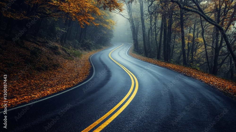 Fototapeta premium Bright empty road - a path to infinity