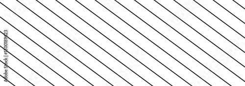 Diagonal lines on white background. Rows of slanted black lines. Stripes grid.
