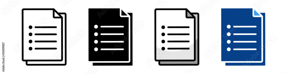 Bullet Points Icon Set Multiple Style Collection Bullet Points Icon Set Multiple Style Collection
