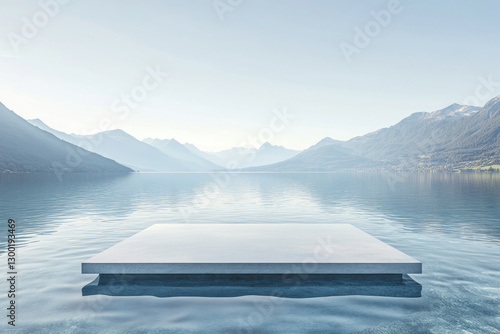 The stage is made of glass