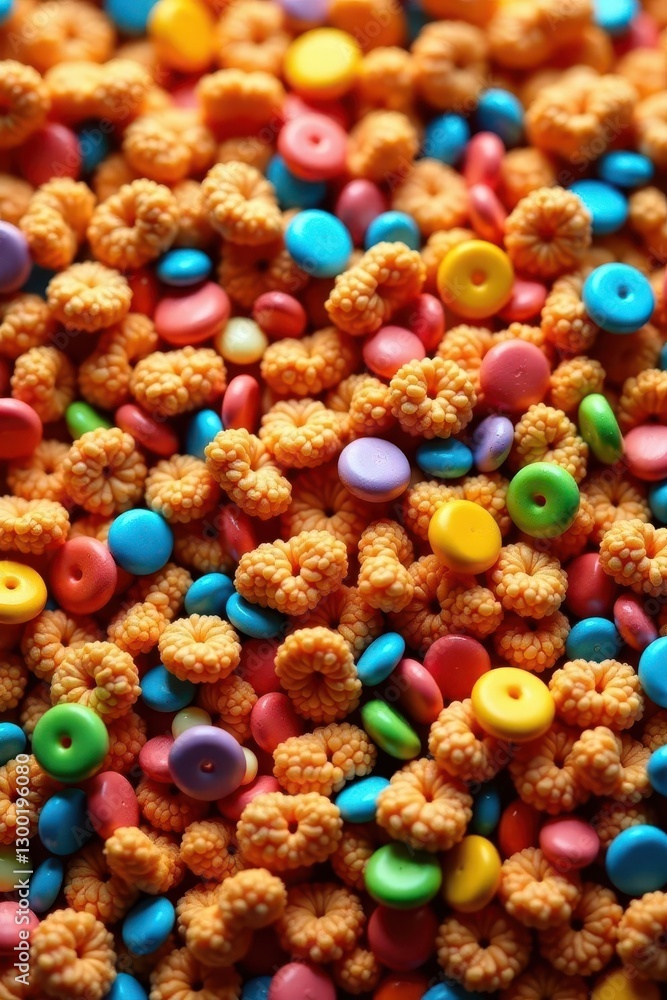 Tiny kibble, varied colors & shapes, rough texture, bits, wholesome, domestic Tiny kibble, varied colors & shapes, rough texture, bits, wholesome, domestic