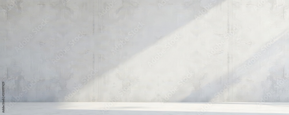 Fototapeta premium Smooth, light grey concrete wall panel Minimalist, clean lines , bright, surface, smooth