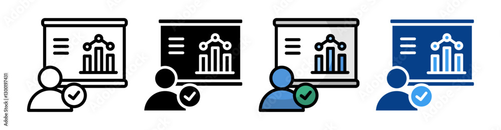 Attendance Icon Set Multiple Style Collection Attendance Icon Set Multiple Style Collection