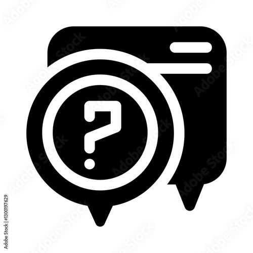 Q&A Speech Bubbles glyph icon