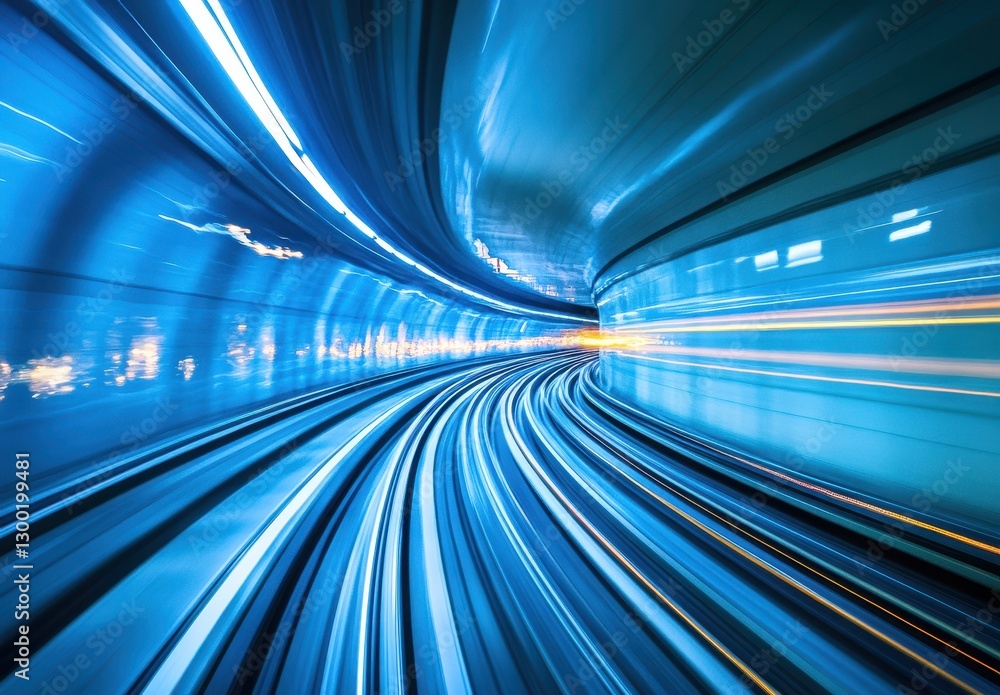 Dynamic Motion of Urban Train in a Blue-Toned Tunnel Capturing Speed and Energy in an Abstract Style with Fluid Lines and Light Trails Dynamic Motion of Urban Train in a Blue-Toned Tunnel Capturing Speed and Energy in an Abstract Style with Fluid Lines and Light Trails