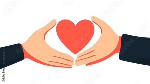 Hands Forming Heart Shape Symbolizing Love and Connection