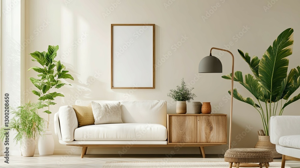 Serene Minimalist Living Room: Neutral Tones, Natural Light, and Stylish Decor Serene Minimalist Living Room: Neutral Tones, Natural Light, and Stylish Decor