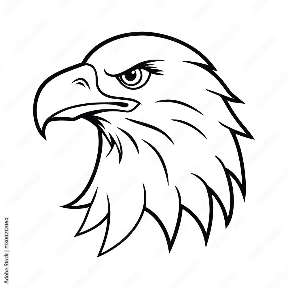 Fototapeta premium eagle head vector