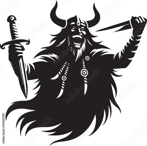 Norse trickster vector illustration