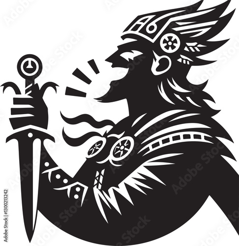 Norse trickster vector illustration