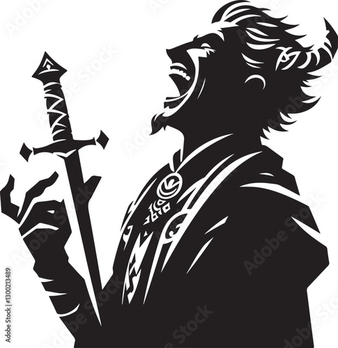 Norse trickster vector illustration