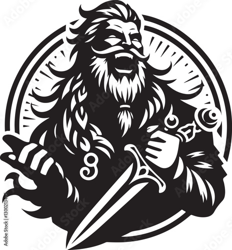 Norse trickster vector illustration
