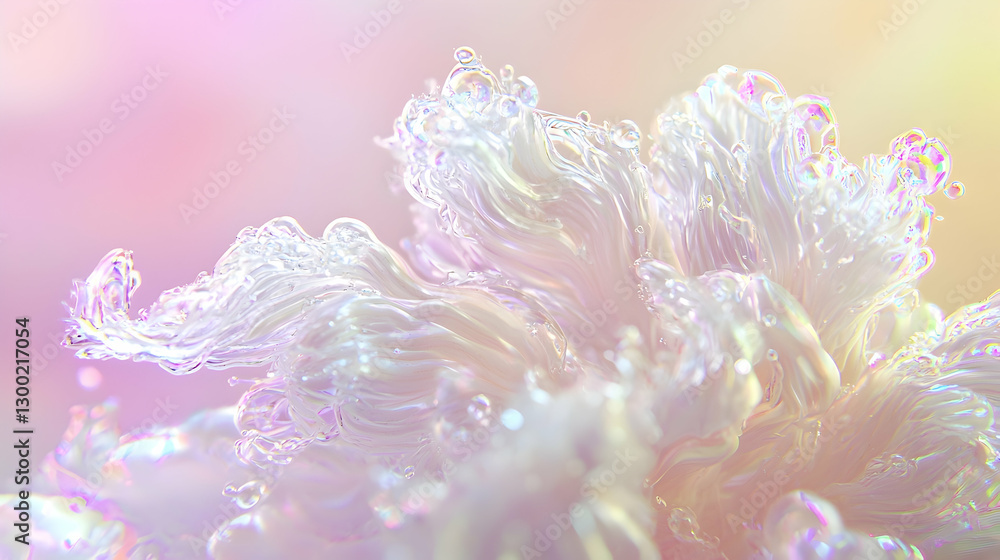 custom made wallpaper toronto digitalIridescent liquid swirls, pastel background, abstract art, cosmetic ad