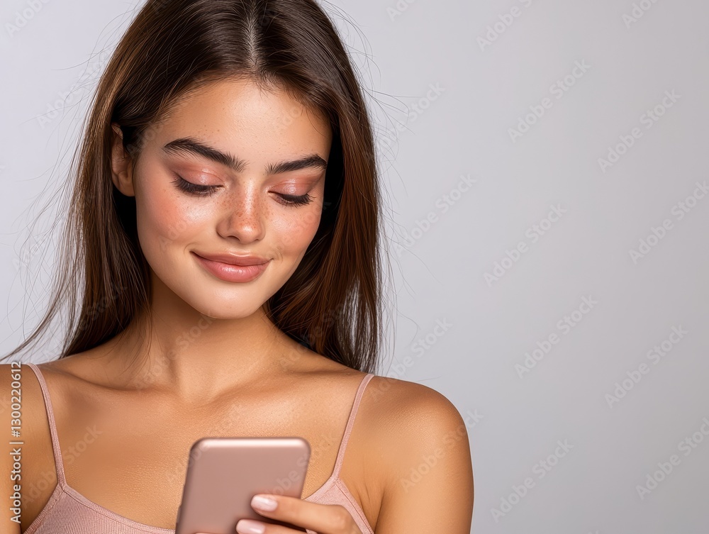 Woman using smartphone, mobile connectivity in the digital age, cell phone technology, internet, social media and communication Woman using smartphone, mobile connectivity in the digital age, cell phone technology, internet, social media and communication