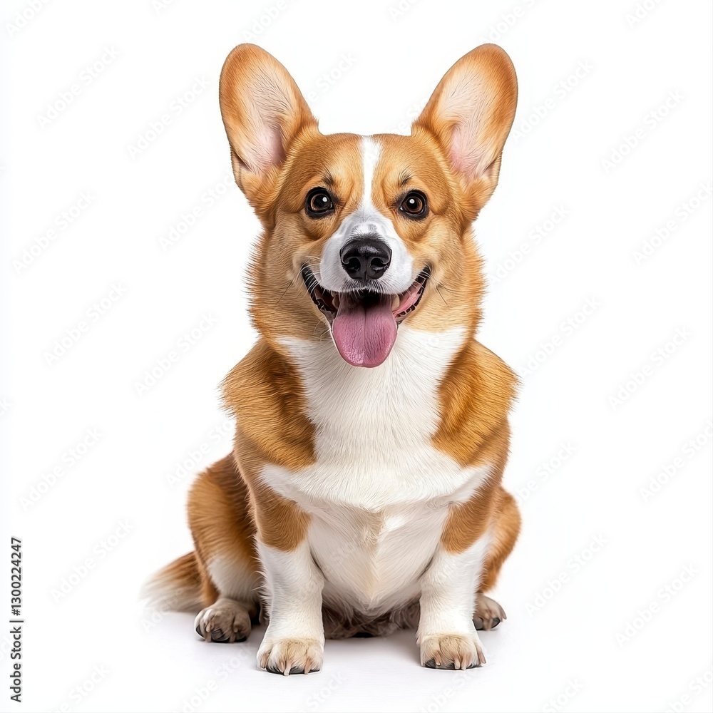 Playful corgi dog with distinctive features and short legs, radiating joy and energy in a lively outdoor setting Playful corgi dog with distinctive features and short legs, radiating joy and energy in a lively outdoor setting