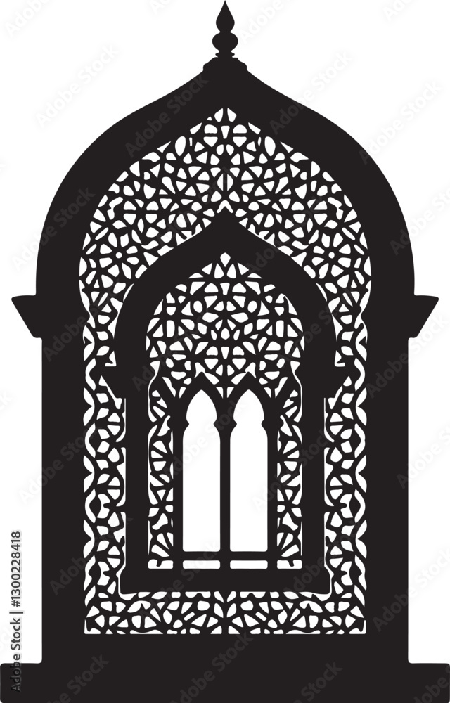 Fototapeta premium Sacred Symmetry: The Intricate Art of Islamic Geometric Patterns 