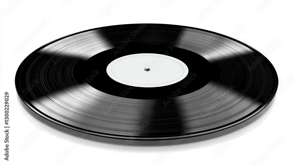 A standalone vinyl record mockup on a smooth surface highlights a minimalist design perfect for music projects and promotions, showcasing the enduring charm of classic vinyl A standalone vinyl record mockup on a smooth surface highlights a minimalist design perfect for music projects and promotions, showcasing the enduring charm of classic vinyl