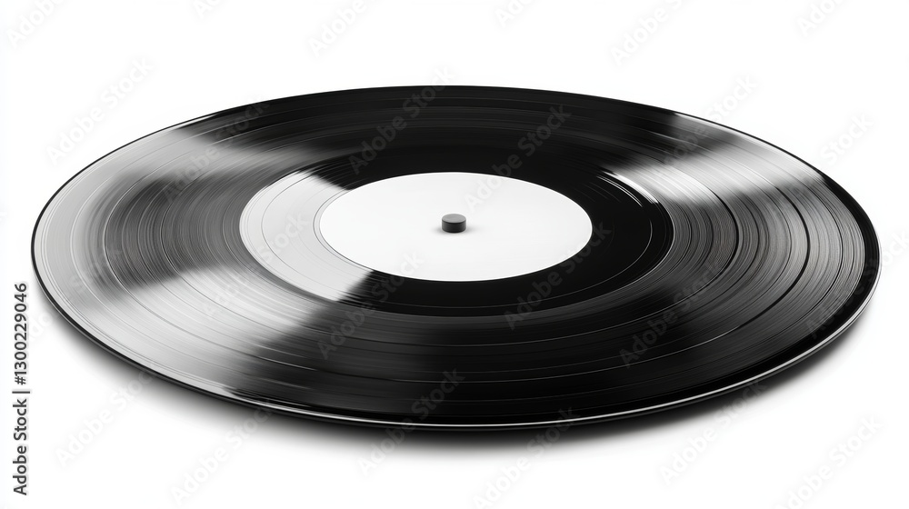 On a sleek surface, an isolated vinyl record mockup presents a minimalist design, perfect for music projects and promotional use, emphasizing the timeless elegance of classic vinyl On a sleek surface, an isolated vinyl record mockup presents a minimalist design, perfect for music projects and promotional use, emphasizing the timeless elegance of classic vinyl