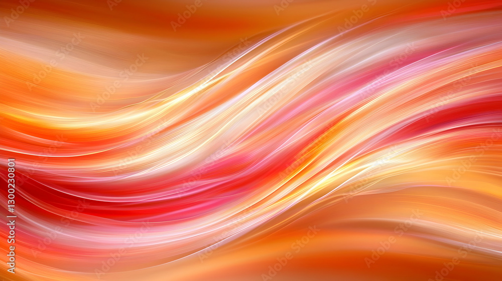 Obraz premium Abstract orange and red wave background design for website header
