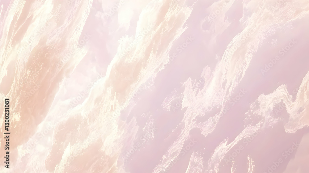 Fototapeta premium Pastel cloudscape, aerial view, soft light, sunrise background, design texture