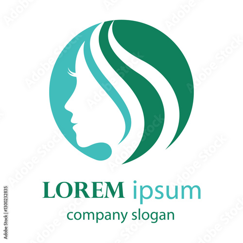 women's beauty and hair care logo design