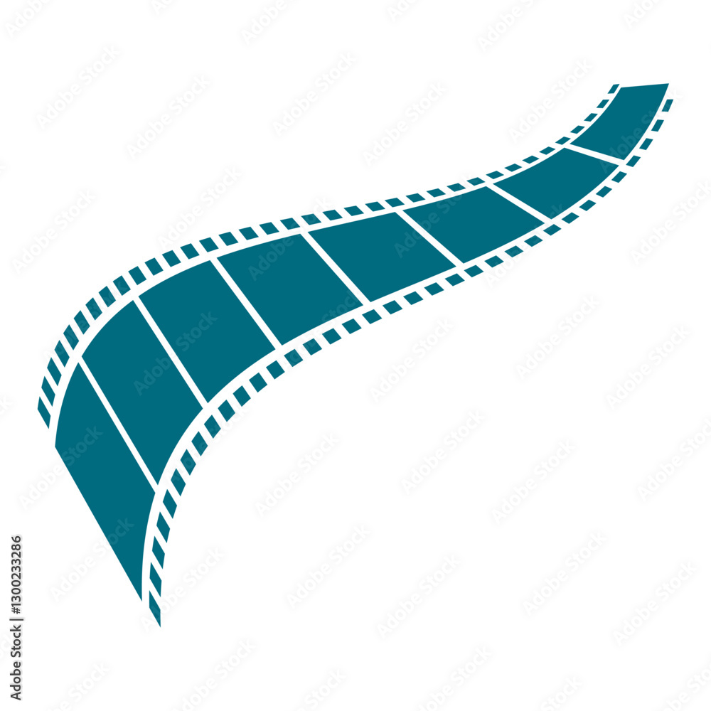 Fototapeta premium old film strip logo design
