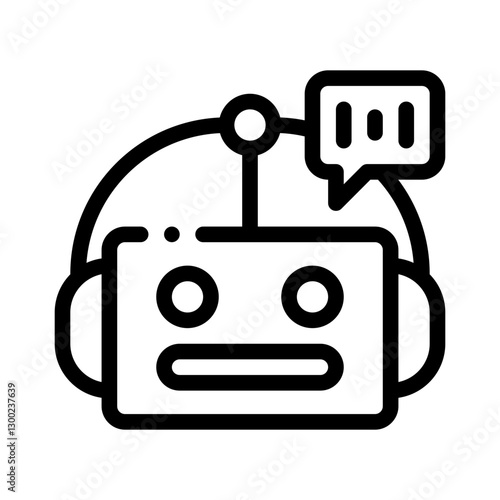 chatbot line icon
