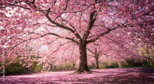 pink cherry blossom in spring