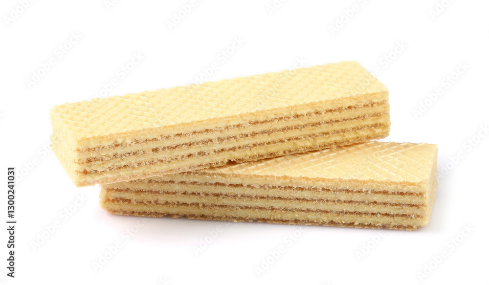 Wafers isolated on white background with clipping path Wafers isolated on white background with clipping path