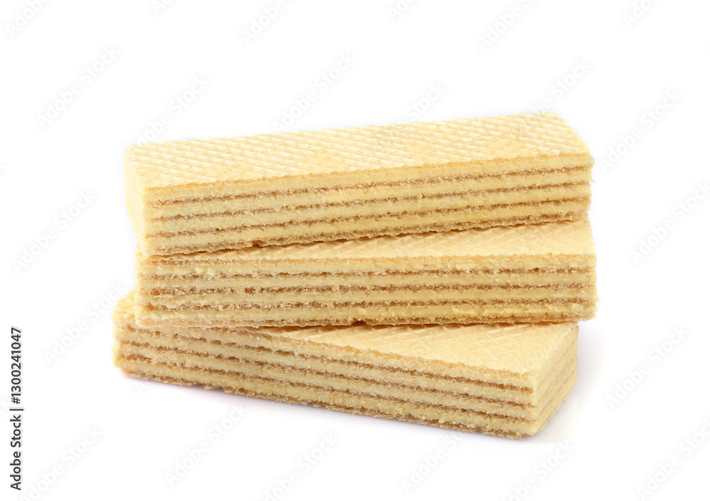 Wafers isolated on white background with clipping path Wafers isolated on white background with clipping path