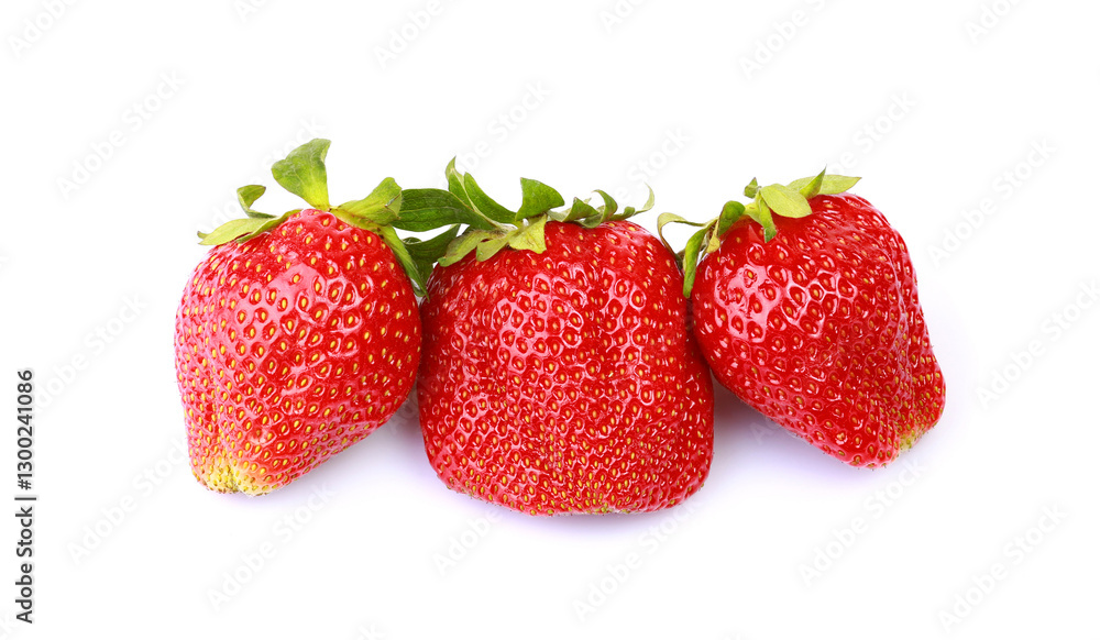 Strawberries isolated on white background with clipping path Strawberries isolated on white background with clipping path