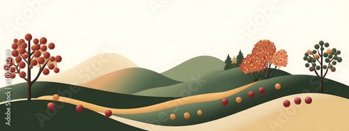 Logo design featuring simple shapes and lines, with coffee beans
