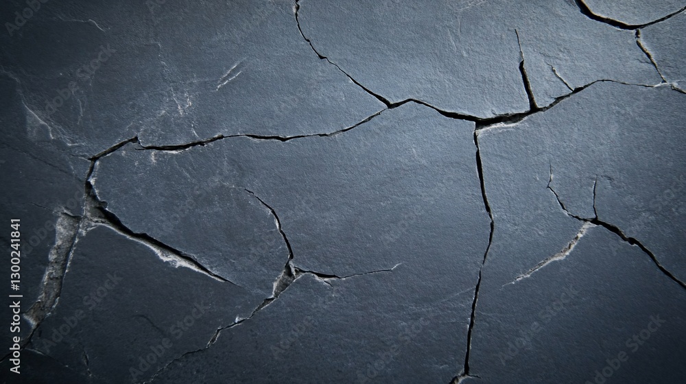 Obraz premium Cracked Dark Gray Surface