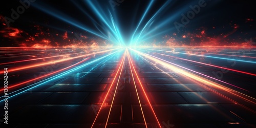laser beams  glowing halos  and dynamic digital flows against a high-tech backdrop that pulsates 