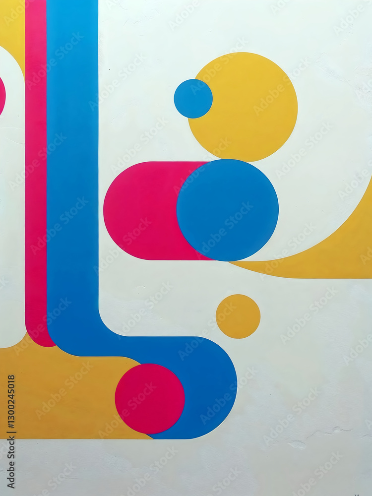 Abstract geometrical shapes background, colourful wallpaper, artistic wall art, wallpaper, template design