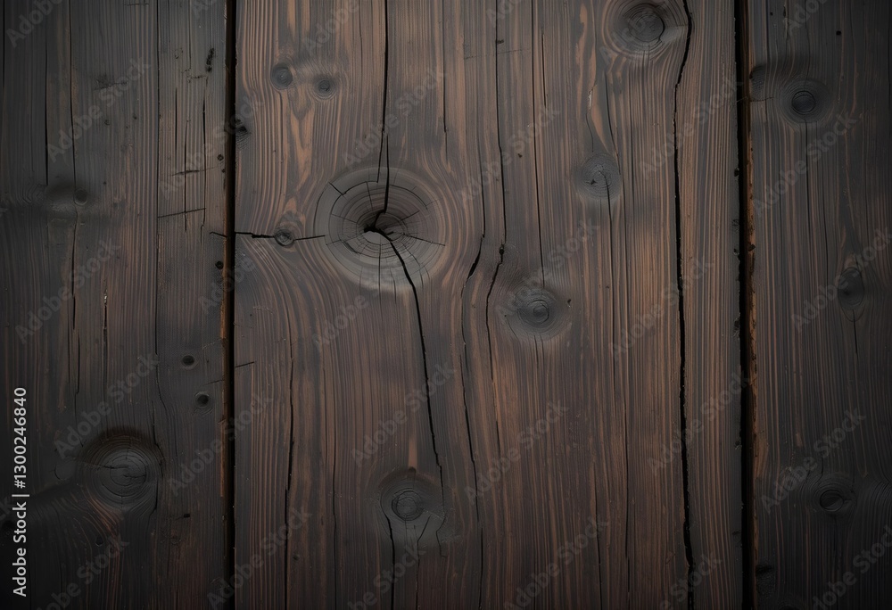 A close-up of old brown wood texture with visible cracks and grain patterns. The dark, aged surface creates a rustic and natural wooden background. A close-up of old brown wood texture with visible cracks and grain patterns. The dark, aged surface creates a rustic and natural wooden background.