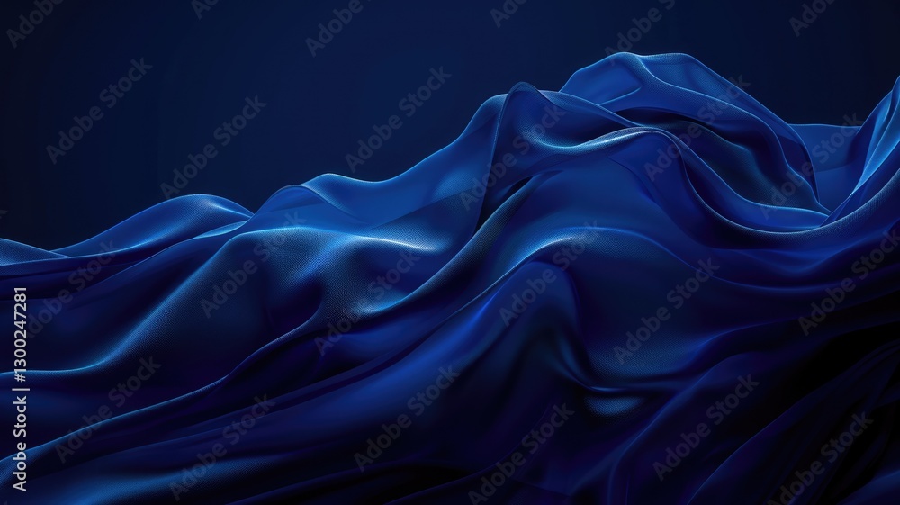 Obraz premium Abstract vivid color wave flowing express the energetic signal. Seamless texture of vividness curve swirling convey sense of harmony and wonderful scene perfect for effect and graphic design. AIG53.