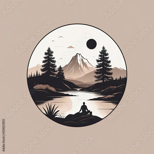 illustration landscape logo