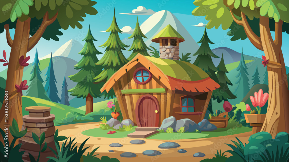 Obraz premium house in the woods