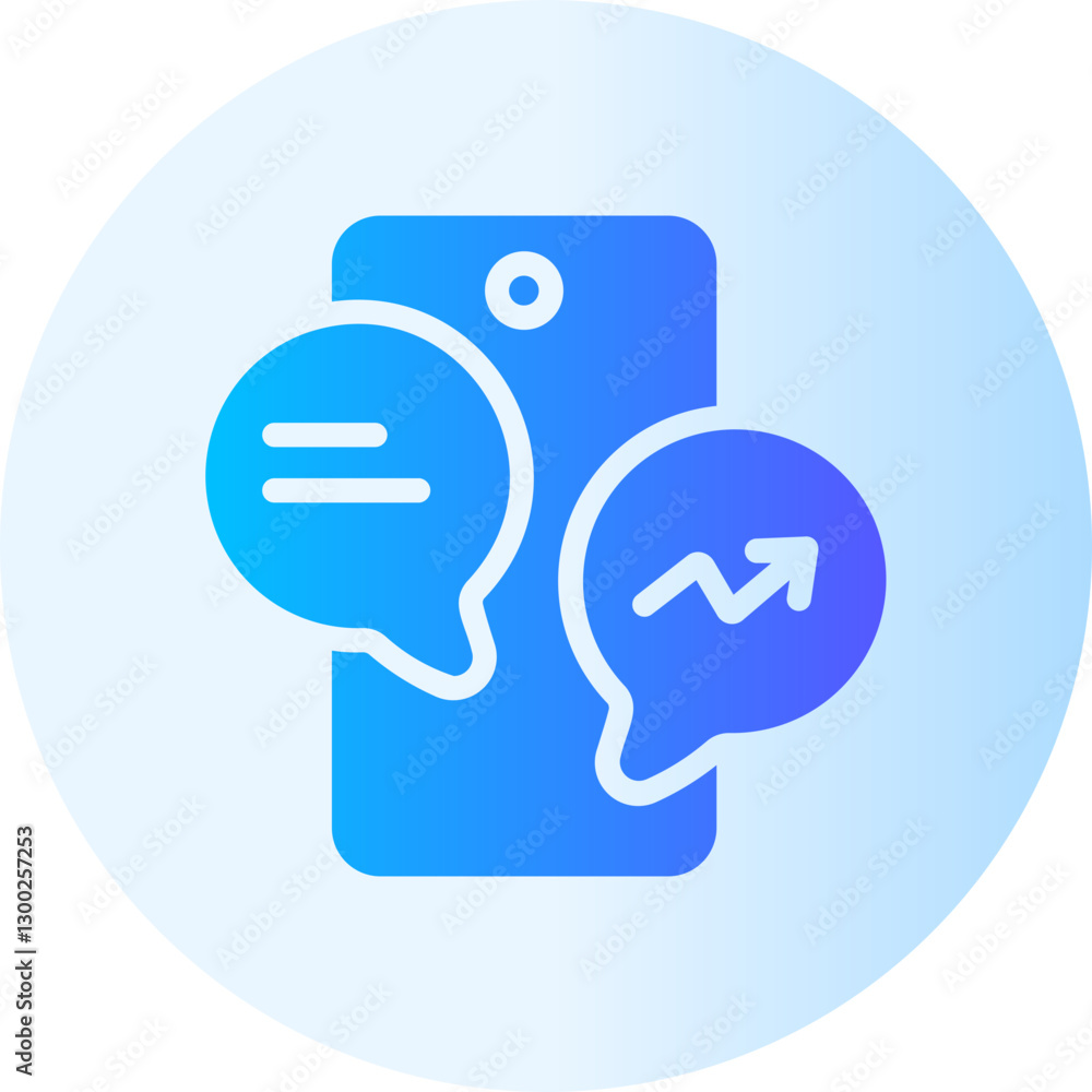 Chat gradient icon Chat gradient icon