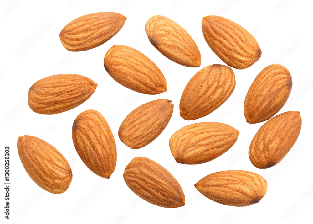 top view of premium quality almonds for every mom isolated on transparent background png top view of premium quality almonds for every mom isolated on transparent background png