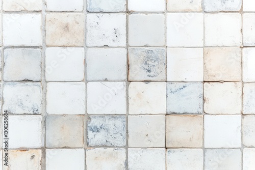 Wallpaper Mural Weathered mosaic tile wall texture Torontodigital.ca