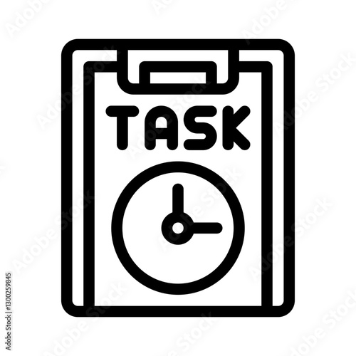 clock line icon